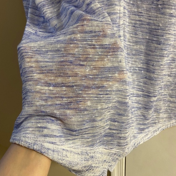 Akemi &Kin Anthropologie the Ezri marled knit asymmetrical‎ tunic top Large - Picture 8 of 11